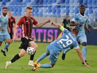 Momentka zo zápasu Spartak Trnava - Slovan Bratislava.