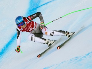 Petra Vlhová na tréningu vo Val d'Isere.