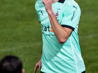 László Bénes sa raduje z gólu v drese klubu Borussia Mönchengladbach.