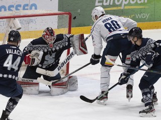 Momentka zo zápasu Slovan Bratislava - Nitra.