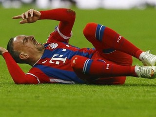Franck Ribéry si zranil členok v zápase Ligy majstrov proti Šachtaru Doneck ešte v marci tohto roka.