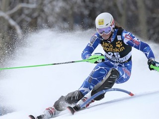 Vlhová počas svojej jazdy v Aspene.