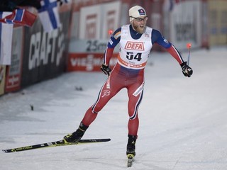 Víťaz mužských pretekov Martin Johnsrud Sundby.