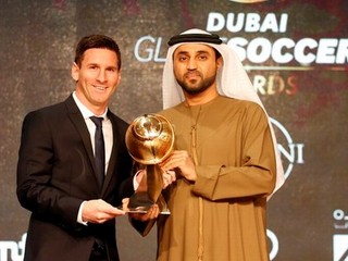 Messi aj FC Barcelona dostali v Dubaji Globe Soccer Awards