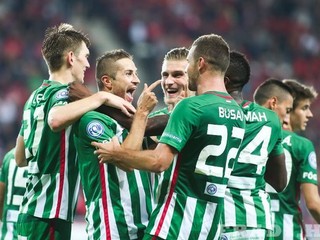 Šesták oslavuje gól.