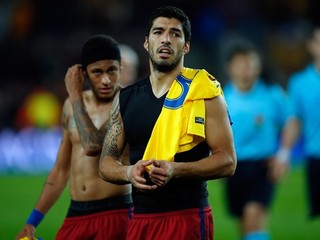 Obaja strelci barcelonských gólov na Nou Campe. Neymar (vľavo) a Luis Suarez.