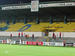 Futbalový štadión v Dunajskej Strede.