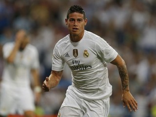 Real Madrid stále zarába najlepšie. Na snímke sa z gólu teší James Rodríguez.
