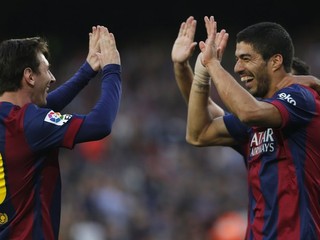 Lionel Messi a Luis Suaréz.
