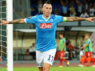 Hamšíkova bezprostredná radosť po góle na 4:0.