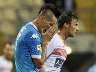 Marek Hamšík počas zápasu proti Carpi.