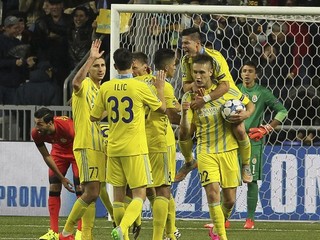 Z vyrovnania mali futbalisti Astany obrovskú radosť.