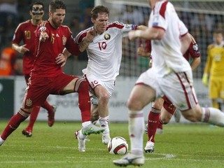 Hleb (č. 10) je určite najslávnejším bieloruským futbalistom v ére samostatnosti.