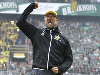 Jürgen Klopp sa cez víkend môže ešte poslednýkrát tešiť s Borussiou Dortmund.