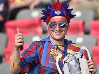 V berlínskom finále si viac radosti užili katalánski priaznivci.