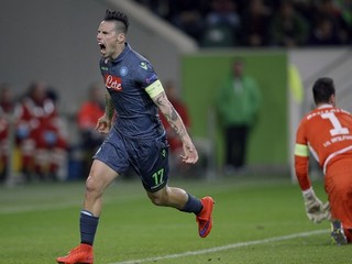 Marek Hamšík strelil Wolfsburgu dva góly, v odvete ho však zrejme tréner nechá odpočívať.