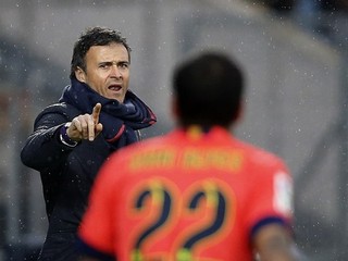 Luis Enrique bol s prvým polčasom proti Espanyolu náramne spokojný.