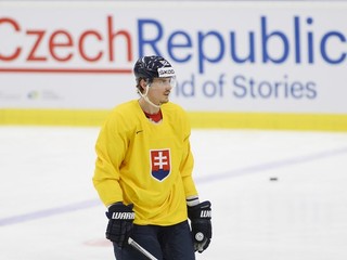 Tomáš Kopecký počas dnešného rozkorčuľovania.