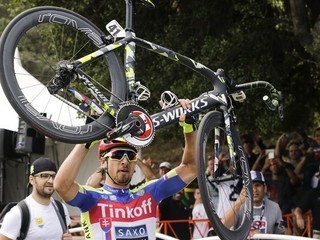 Je to doma! Peter Sagan už vie, že tohtoročné podujatie Okolo Kalifornie sa bude spájať s jeho celkovým víťazstvom.