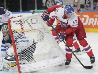 Jaromír Jágr (s číslom 68) na MS žiaril.