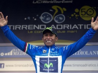 Kolumbijský cyklista Nairo Quintana je celkovým víťazom pretekov Tirreno-Adriatico.