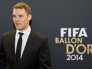 Nemec Manuel Neuer prichádza na galavečer vyhlásenia ankety Zlatá lopta FIFA 2014.