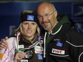 Veronika Velez Zuzulová a jej otec i tréner Timotej Zuzula.