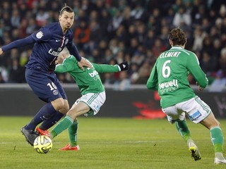 Hráči St. Étienne v zelenom. Ilustračná snímka.