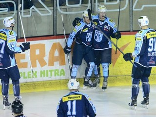 Radosť nitrianskych hokejistov.