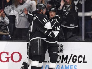 Marián Gáborík (vpravo) a Kopitar.