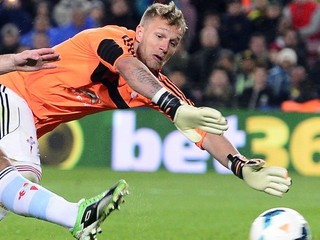 Brankár Celty Ruben Blanco.