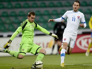 Marek Bakoš (vpravo) sa vďaka skvelým výkonom v klube dostal aj do národného tímu. Momentálne však v Plzni nehráva.