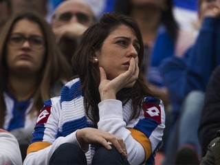 Fanúšička klubu La Coruňa.