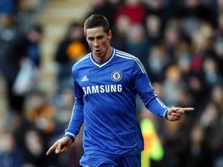 Fernando Torres ešte v drese Chelsea v januári 2014.