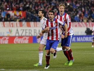 Raúl Garcia sa teší z gólu proti Realu Madrid.