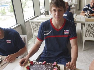 Šimon Krajčovič oslávil 18. narodeniny turnaja Final Four 3. skupiny Svetovej ligy v tureckej Burse.