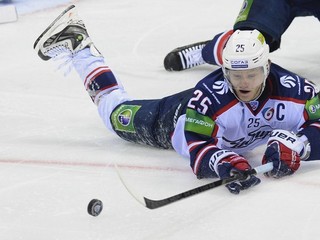 Hráč Novosibirska Alexej Kopejkin.