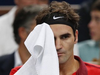 Roger Federer v Paríži.