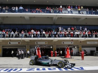 Nico Rosberg a jeho Mercedes.