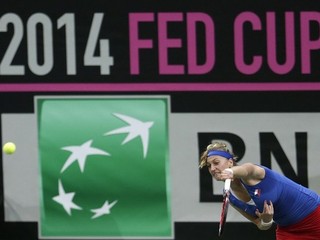 Petra Kvitová počas finále Pohára federácie.