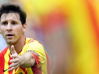 Lionel Messi v barcelonskom drese.