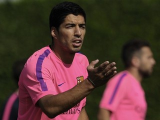 Luis Suárez na tréningu.