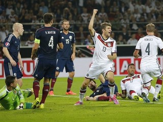 Portugalsko bez Ronalda prehralo s Albánskom, Nemci zdolali Škótov