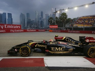 Pastor Maldonado počas tréningu.