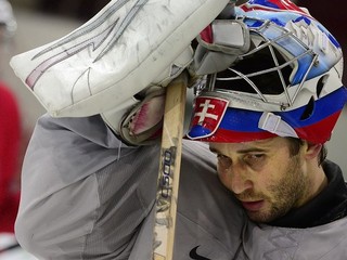 Ján Laco počas tréningu slovenskej reprezentácie.