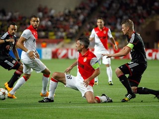 Hráči Monaca na ilustračnej snímke.