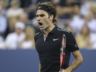 Roger Federer počas US Open.