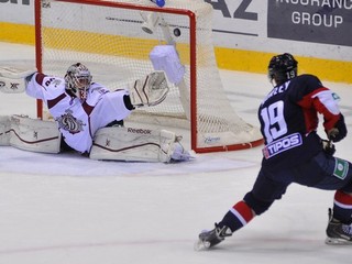 Slovan dnes hrá proti Dinamu Riga. Takto dal štvrtý gól Murley.