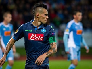 Marek Hamšík v zápase proti Slovanu.