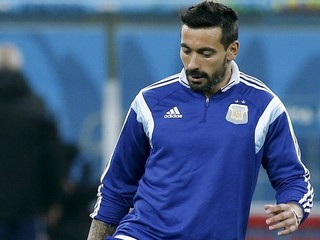 Lavezzi na tréningu počas MS v Brazílii.